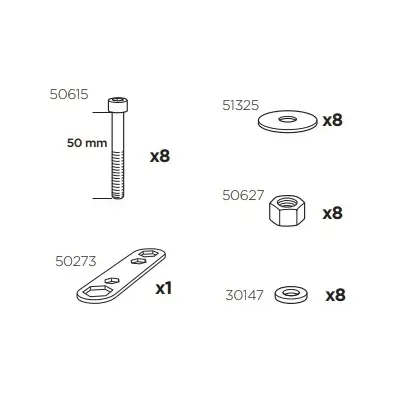 Thule 50969 Sac de montage kit 3045