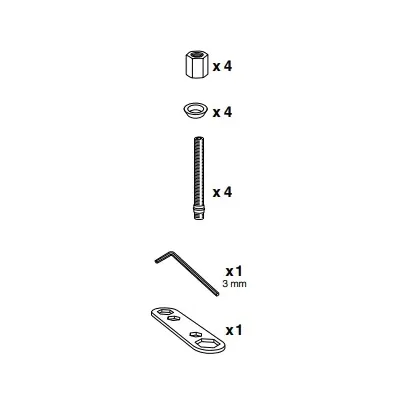 Thule 50996 Sac de montage pour kit 3039/3056/3077