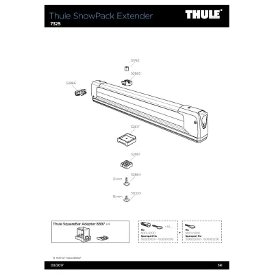Thule SnowPack Extender 7325