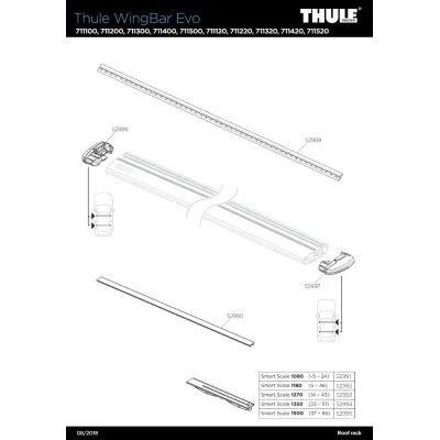 Thule WingBar Evo 135 Noir (x2)