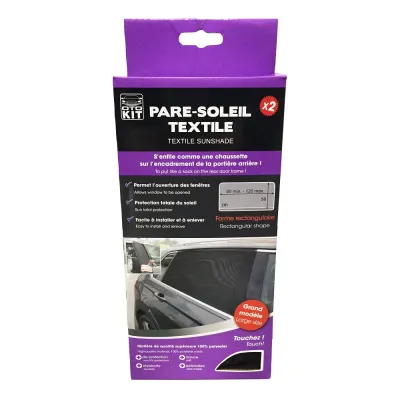 Pare-soleil chaussette rectangulaire 80-120x58 (X2)